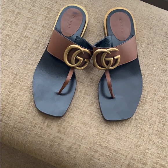 Brown gucci sandals Clearance